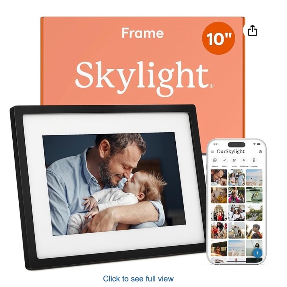 Skylight 10 Inch WiFi Digital Picture Frame Touchscreen Black‎ Model 100DA NEW